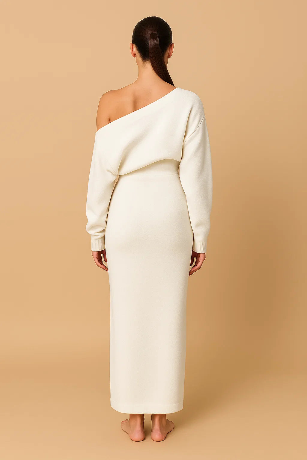ZAFIRA | Off Shoulder Sweater Maxi Dress